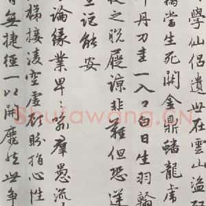 元代 赵孟頫 行楷书《朱子感与诗 之十三》毛笔书法行楷书作品图片欣赏