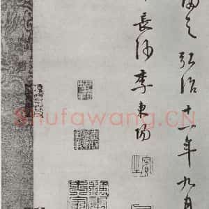 唐代 怀素 草书《怀素书自叙题跋 之二十二》毛笔书法草书作品图片欣赏