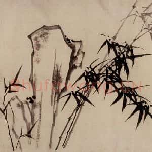 清代 郑燮 行书花鸟《行书七言诗》毛笔书法行书花鸟作品图片欣赏