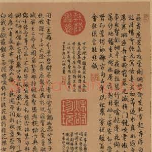 东晋 王羲之 楷书 行书《王羲之快雪时晴帖 序之五》毛笔书法楷书 行书作品图片欣赏