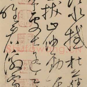 唐代 怀素 草书《自叙贴上之二十七》毛笔书法草书作品图片欣赏