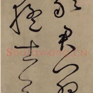 宋代 鲜于枢 草书《鲜于枢.杜甫魏将军歌之五》毛笔书法草书作品图片欣赏
