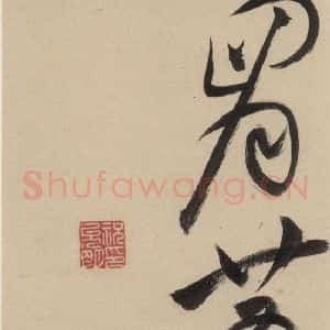 明代 祝允明 草书《自书诗下之十二》毛笔书法草书作品图片欣赏