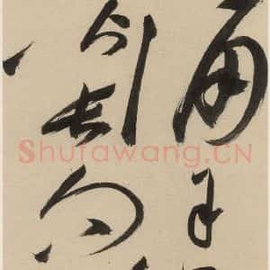 明代 祝允明 草书《自书诗下之八》毛笔书法草书作品图片欣赏