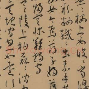 明代 王宠 草书《王宠古诗十九首 之三》毛笔书法草书作品图片欣赏