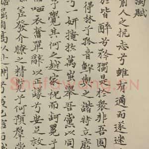 元代 杨基 楷书《杨基悯独赋之一》毛笔书法楷书作品图片欣赏