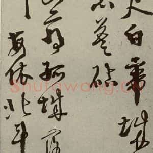 明代 徐渭 草书《秋兴八首(第二开)》毛笔书法草书作品图片欣赏