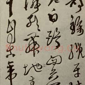 明代 徐渭 草书《秋兴八首(第八开)》毛笔书法草书作品图片欣赏