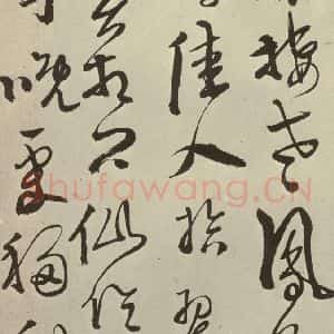 明代 徐渭 草书《秋兴八首(第十开)》毛笔书法草书作品图片欣赏