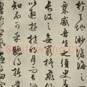 明代 文征明 行书《赤壁赋 之九》毛笔书法行书作品图片欣赏