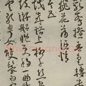 明代 王宠 草书《杂诗之四》毛笔书法草书作品图片欣赏