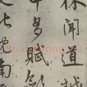 明代 陆深 行书《沛水行之十八》毛笔书法行书作品图片欣赏