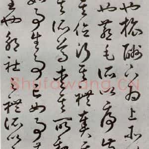 明代 豊道生 草书《古本中庸 (上)之二十四》毛笔书法草书作品图片欣赏