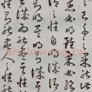 明代 豊道生 草书《古本中庸 (下)之三》毛笔书法草书作品图片欣赏