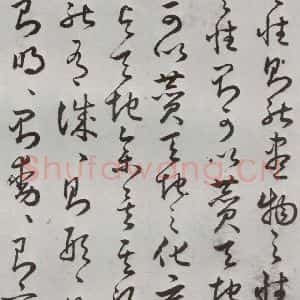 明代 豊道生 草书《古本中庸 (下)之四》毛笔书法草书作品图片欣赏