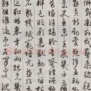 明代 文征明 草书《千字文 之九》毛笔书法草书作品图片欣赏