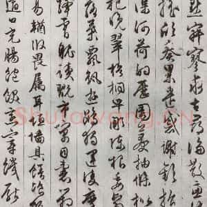 明代 文征明 草书《千字文 之十》毛笔书法草书作品图片欣赏