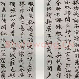 明代 祝允明 行书《陶渊明闲情赋 之》毛笔书法行书作品图片欣赏