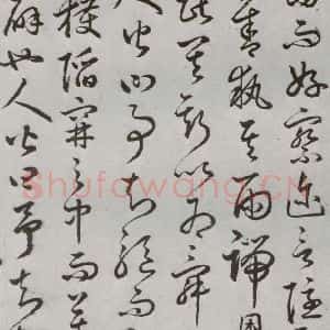 明代 豊道生 草书《古本中庸 (上)之七》毛笔书法草书作品图片欣赏