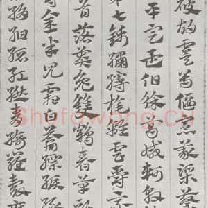 宋代 赵孟頫 草书《急就章 (5)》毛笔书法草书作品图片欣赏