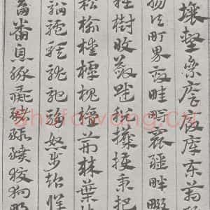宋代 赵孟頫 草书《急就章 (14)》毛笔书法草书作品图片欣赏