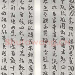 明代 苏眉阳 草书《元明书翰(29)千字文(3)(4)》毛笔书法草书作品图片欣赏