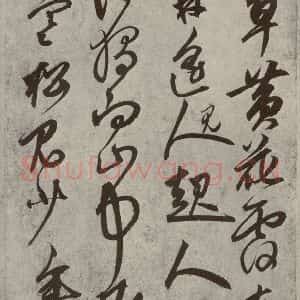 元代 鲜于枢 草书《行草真迹之十一》毛笔书法草书作品图片欣赏