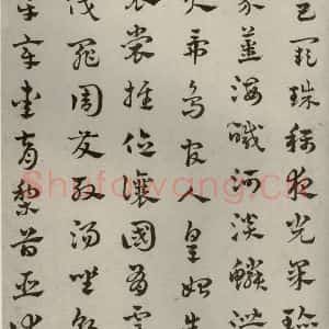 元代 赵雍 草书《草书千文之二》毛笔书法草书作品图片欣赏