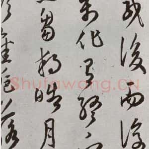 明代 王宠 草书《元明书翰(43)诗⑺》毛笔书法草书作品图片欣赏
