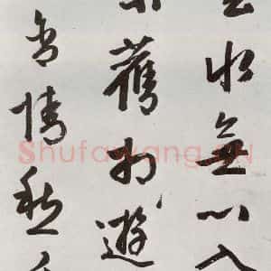明代 周天球 行书《元明书翰(54)诗⑴》毛笔书法行书作品图片欣赏
