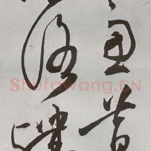 明代 王问 草书《诗帖之十二》毛笔书法草书作品图片欣赏