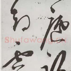 明代 王问 草书《诗帖之十五》毛笔书法草书作品图片欣赏