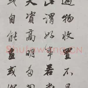 明代 董其昌 行书《论画 之三》毛笔书法行书作品图片欣赏