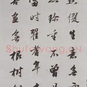 明代 董其昌 行书《论画 之十八》毛笔书法行书作品图片欣赏