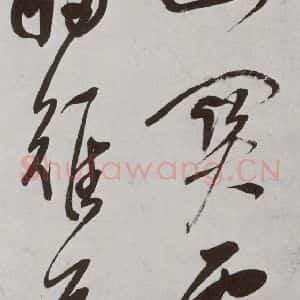 明代 董其昌 行书《杜律 之十五》毛笔书法行书作品图片欣赏
