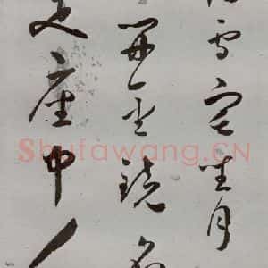 明代 王逢元 草书《明人诗翰 王逢元(11)》毛笔书法草书作品图片欣赏