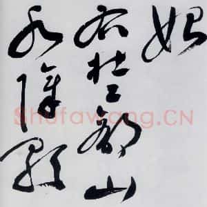 明代 祝允明 草书《祝允明书杜甫奉先刘少府新画山水障歌(21)》毛笔书法草书作品图片欣赏