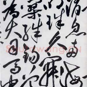 明代 祝允明 草书《祝允明书杜甫诸将五首(11)》毛笔书法草书作品图片欣赏