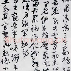 明代 唐顺之 行草《唐顺之书杜甫见萤火虫等七首(3)》毛笔书法行草作品图片欣赏