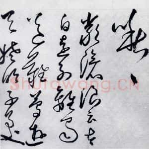 明代 丰坊 草书《丰坊书杜甫哀王孙等二首(19)》毛笔书法草书作品图片欣赏