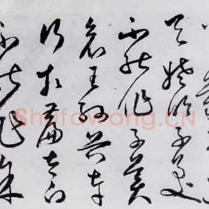 明代 丰坊 草书《丰坊书杜甫哀王孙等二首(20)》毛笔书法草书作品图片欣赏