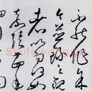 明代 丰坊 草书《丰坊书杜甫哀王孙等二首(21)》毛笔书法草书作品图片欣赏