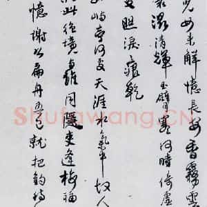 清代 傅山 行书《傅山书杜甫漫成二首等七首(2)》毛笔书法行书作品图片欣赏