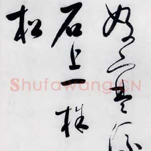 明代 娄监 草书《娄坚书韦应物 熊孺登 刘禹锡 卢仝诸人诗六首(14)》毛笔书法草书作品图片欣赏
