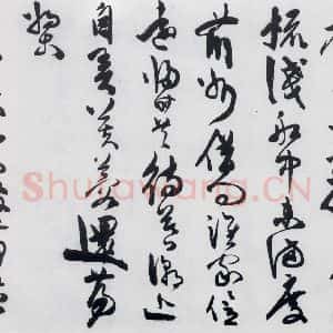 明代 陈淳 草书《陈淳书王勃 李白 王昌龄诸人采莲曲(17)》毛笔书法草书作品图片欣赏