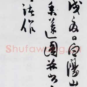 明代 陈淳 草书《陈淳书王勃 李白 王昌龄诸人采莲曲(19)》毛笔书法草书作品图片欣赏