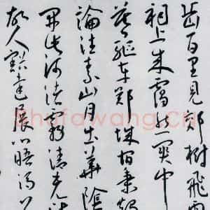 明代 王宠 草书《王宠书王昌龄郑县宿陶太公馆中赠冯六元二等十二首(3)》毛笔书法草书作品图片欣赏
