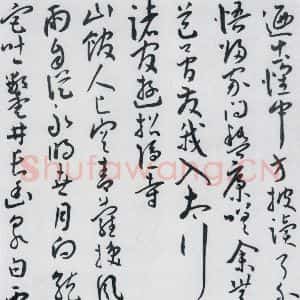 明代 王宠 草书《王宠书王昌龄郑县宿陶太公馆中赠冯六元二等十二首(11)》毛笔书法草书作品图片欣赏