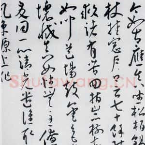 明代 王宠 草书《王宠书王昌龄郑县宿陶太公馆中赠冯六元二等十二首(12)》毛笔书法草书作品图片欣赏