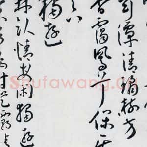 明代 王宠 草书《王宠书王昌龄郑县宿陶太公馆中赠冯六元二等十二首(21)》毛笔书法草书作品图片欣赏